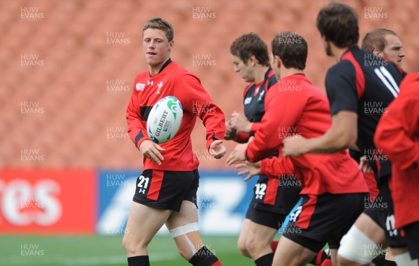 01.10.11 - Wales Rugby Captains Run - Rhys Priestland during training. 