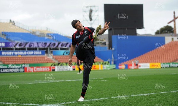 01.10.11 - Wales Rugby Captains Run - Mike Phillips during training. 