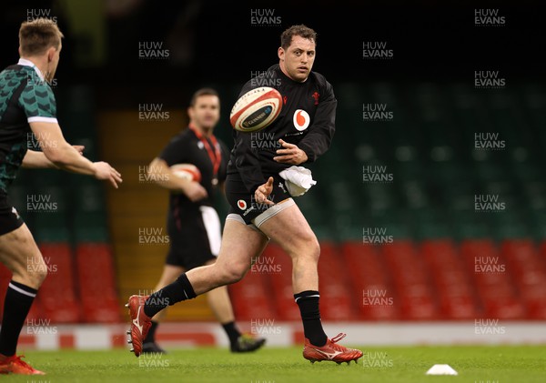 020224 - Wales Rugby Captains Run the day before the first 6 Nations game against Scotland - Ryan Elias during training