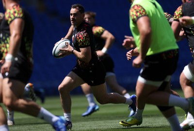 030726 - Wales Rugby Captains Run ahead of their first Nations Championship game against Fiji tomorrow in Cardiff - Tomos Williams during training