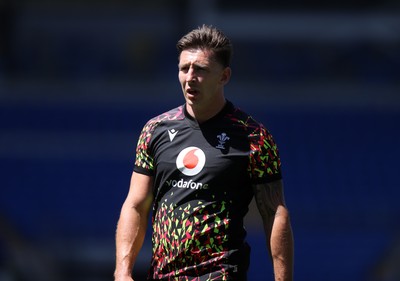 030726 - Wales Rugby Captains Run ahead of their first Nations Championship game against Fiji tomorrow in Cardiff - Josh Adams during training
