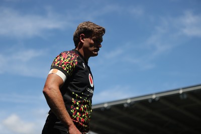 030726 - Wales Rugby Captains Run ahead of their first Nations Championship game against Fiji tomorrow in Cardiff - Taine Plumtree during training