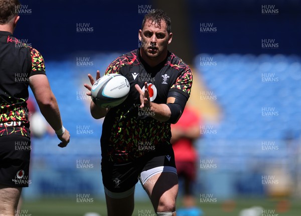 030726 - Wales Rugby Captains Run ahead of their first Nations Championship game against Fiji tomorrow in Cardiff - Ryan Elias during training