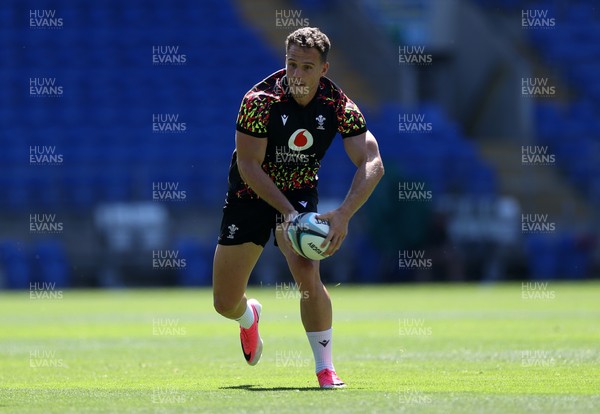 030726 - Wales Rugby Captains Run ahead of their first Nations Championship game against Fiji tomorrow in Cardiff - Kieran Hardy during training