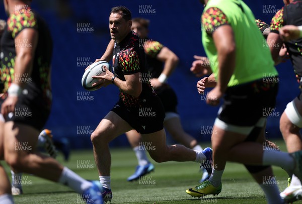030726 - Wales Rugby Captains Run ahead of their first Nations Championship game against Fiji tomorrow in Cardiff - Tomos Williams during training