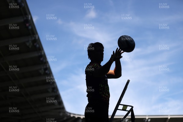 030726 - Wales Rugby Captains Run ahead of their first Nations Championship game against Fiji tomorrow in Cardiff - Teddy Williams during training