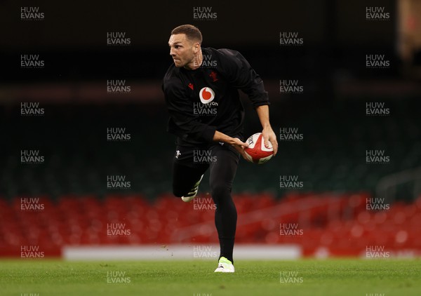 031123 - Wales Rugby Captains Run before their game against the Barbarians tomorrow - George North during training