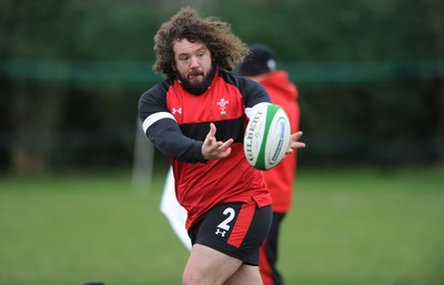 04.02.12 - Wales Rugby Captains Run -.Adam Jones during training..