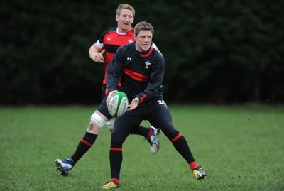 04.02.12 - Wales Rugby Captains Run -.Rhys Priestland during training..