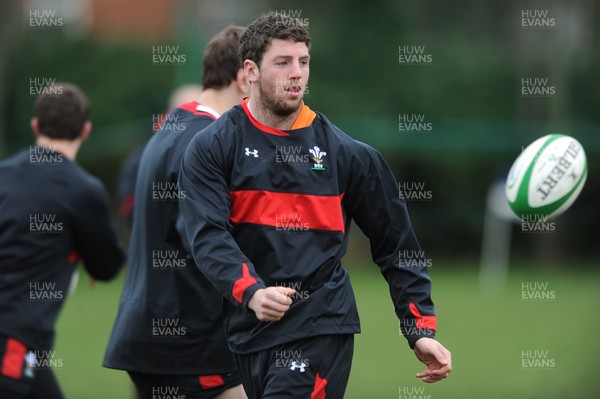 04.02.12 - Wales Rugby Captains Run -.Alex Cuthbert during training..