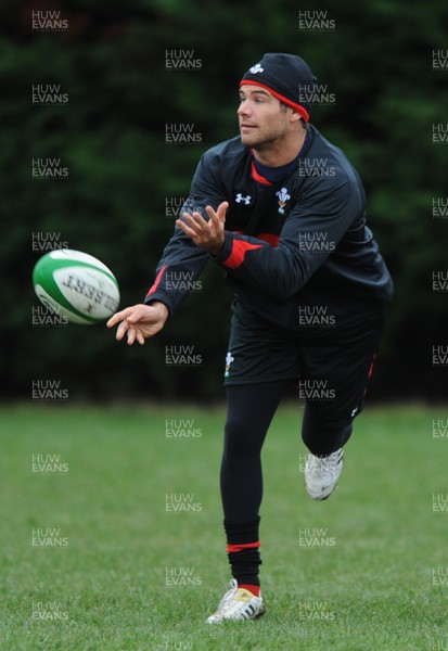 04.02.12 - Wales Rugby Captains Run -.Mike Phillips during training..