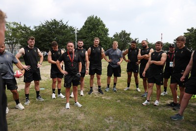 040725 - Wales Rugby Captains Run at Mikuni World Stadium ahead of the game against Japan - Matt Sherratt, Head Coach during training