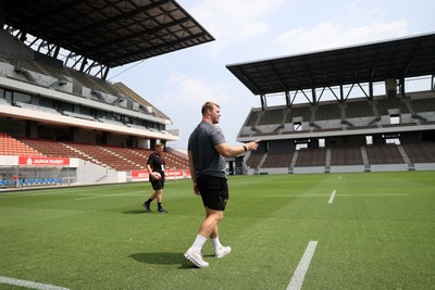 040725 - Wales Rugby Captains Run at Mikuni World Stadium ahead of the game against Japan - Dewi Lake