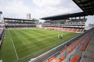 040725 - Wales Rugby Captains Run at Mikuni World Stadium ahead of the game against Japan - General View of the stadium