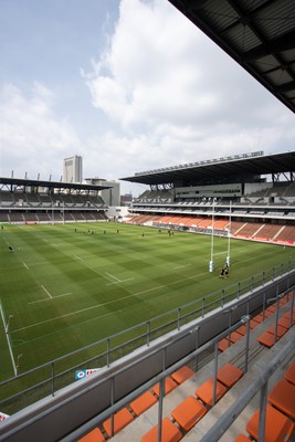 040725 - Wales Rugby Captains Run at Mikuni World Stadium ahead of the game against Japan - General View of the stadium