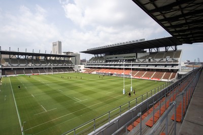 040725 - Wales Rugby Captains Run at Mikuni World Stadium ahead of the game against Japan - General View of the stadium