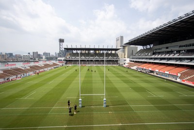 040725 - Wales Rugby Captains Run at Mikuni World Stadium ahead of the game against Japan - General View of the stadium