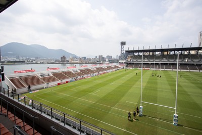 040725 - Wales Rugby Captains Run at Mikuni World Stadium ahead of the game against Japan - General View of the stadium