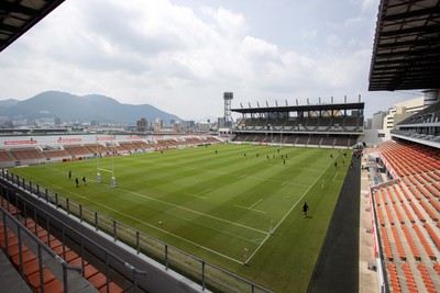 040725 - Wales Rugby Captains Run at Mikuni World Stadium ahead of the game against Japan - General View of the stadium