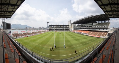040725 - Wales Rugby Captains Run at Mikuni World Stadium ahead of the game against Japan - General View of the stadium