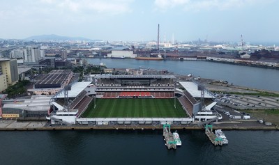 040725 - Wales Rugby Captains Run at Mikuni World Stadium ahead of the game against Japan - General View of the stadium