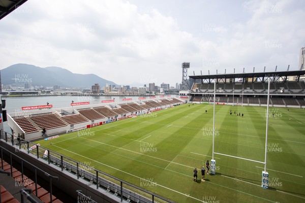 040725 - Wales Rugby Captains Run at Mikuni World Stadium ahead of the game against Japan - General View of the stadium