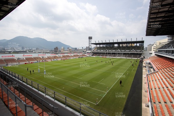 040725 - Wales Rugby Captains Run at Mikuni World Stadium ahead of the game against Japan - General View of the stadium