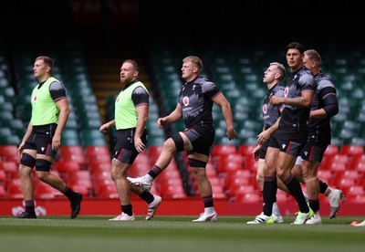 040823 - Wales Captains Run ahead of their first Rugby World Cup warm up game against England - Jac Morgan during training