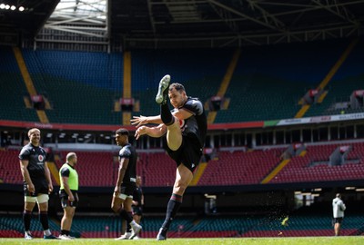 040823 - Wales Captains Run ahead of their first Rugby World Cup warm up game against England - Tomos Williams during training