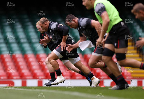 040823 - Wales Captains Run ahead of their first Rugby World Cup warm up game against England - Corey Domachowski during training