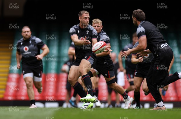 040823 - Wales Captains Run ahead of their first Rugby World Cup warm up game against England - Max Llewellyn during training