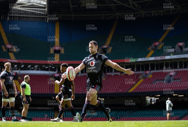 040823 - Wales Captains Run ahead of their first Rugby World Cup warm up game against England - Tomos Williams during training