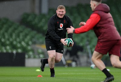 050326 - Wales Rugby Captains Run ahead of their Six Nations game against Ireland tomorrow evening - Rhys Carre during training