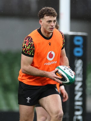 050326 - Wales Rugby Captains Run ahead of their Six Nations game against Ireland tomorrow evening - Louie Hennessey during training