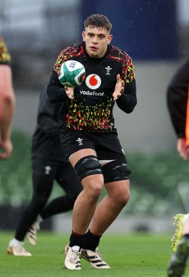 050326 - Wales Rugby Captains Run ahead of their Six Nations game against Ireland tomorrow evening - Dafydd Jenkins during training