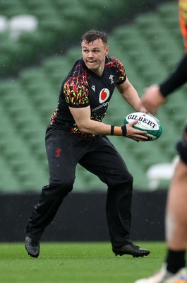050326 - Wales Rugby Captains Run ahead of their Six Nations game against Ireland tomorrow evening - Jarrod Evans during training