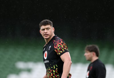 050326 - Wales Rugby Captains Run ahead of their Six Nations game against Ireland tomorrow evening - James Botham during training