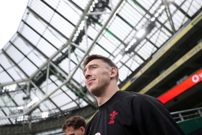 050326 - Wales Rugby Captains Run ahead of their Six Nations game against Ireland tomorrow evening - Josh Adams during training