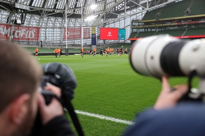 050326 - Wales Rugby Captains Run ahead of their Six Nations game against Ireland tomorrow evening - General View of Wales training