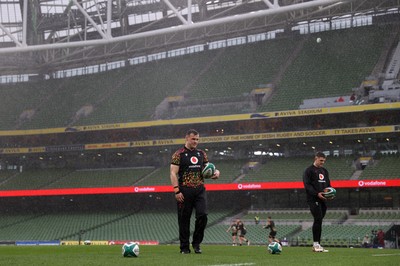 050326 - Wales Rugby Captains Run ahead of their Six Nations game against Ireland tomorrow evening - Jarrod Evans during training