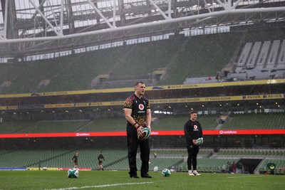 050326 - Wales Rugby Captains Run ahead of their Six Nations game against Ireland tomorrow evening - Jarrod Evans during training