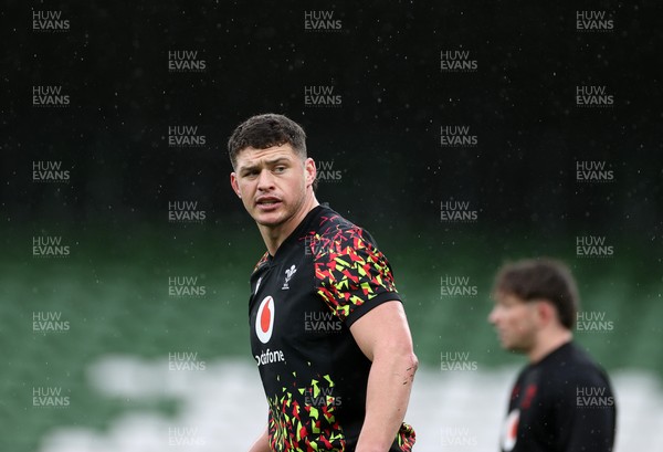 050326 - Wales Rugby Captains Run ahead of their Six Nations game against Ireland tomorrow evening - James Botham during training