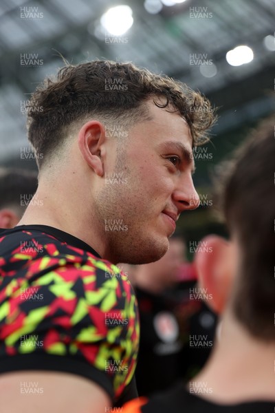 050326 - Wales Rugby Captains Run ahead of their Six Nations game against Ireland tomorrow evening - Louie Hennessey during training