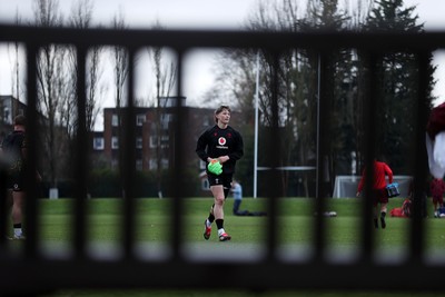 060226 - Wales Rugby Captains Run ahead of their first Six Nations game against England - Ellis Mee during training