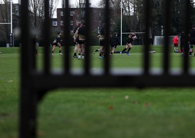 060226 - Wales Rugby Captains Run ahead of their first Six Nations game against England - Eddie James during training