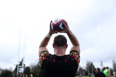 060226 - Wales Rugby Captains Run ahead of their first Six Nations game against England - Dewi Lake during training