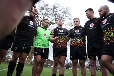 060226 - Wales Rugby Captains Run ahead of their first Six Nations game against England - Dewi Lake during training
