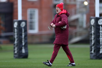 060226 - Wales Rugby Captains Run ahead of their first Six Nations game against England - Steve Tandy, Head Coach during training