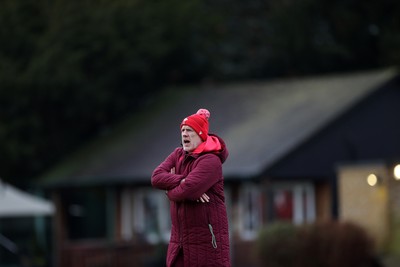 060226 - Wales Rugby Captains Run ahead of their first Six Nations game against England - Steve Tandy, Head Coach during training
