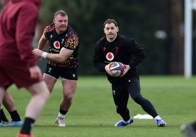 060226 - Wales Rugby Captains Run ahead of their first Six Nations game against England - Tomos Williams during training
